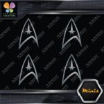 Compatible Star Trek Communicator Pack of 4 MINI SIZE Decals Stickers Vinyl - Image 18
