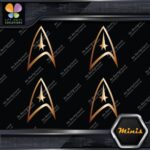 Compatible Star Trek Communicator Pack of 4 MINI SIZE Decals Stickers Vinyl - Image 19