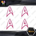 Compatible Star Trek Communicator Pack of 4 MINI SIZE Decals Stickers Vinyl - Image 20
