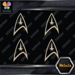 Compatible Star Trek Communicator Pack of 4 MINI SIZE Decals Stickers Vinyl - Image 23
