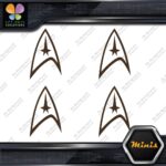 Compatible Star Trek Communicator Pack of 4 MINI SIZE Decals Stickers Vinyl - Image 24