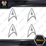 Compatible Star Trek Communicator Pack of 4 MINI SIZE Decals Stickers Vinyl - Image 4