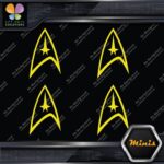 Compatible Star Trek Communicator Pack of 4 MINI SIZE Decals Stickers Vinyl - Image 5