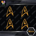 Compatible Star Trek Communicator Pack of 4 MINI SIZE Decals Stickers Vinyl - Image 6