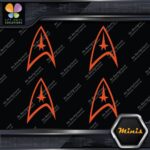 Compatible Star Trek Communicator Pack of 4 MINI SIZE Decals Stickers Vinyl - Image 7