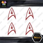Compatible Star Trek Communicator Pack of 4 MINI SIZE Decals Stickers Vinyl - Image 9