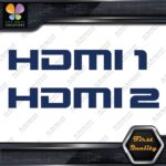 HDMI 1 and 2 Set Without Arrows Ports Muffler Exhaust JDM Decals Stickers Vinyl - Image 12