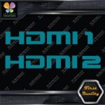 HDMI 1 and 2 Set Without Arrows Ports Muffler Exhaust JDM Decals Stickers Vinyl - Image 13