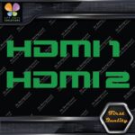 HDMI 1 and 2 Set Without Arrows Ports Muffler Exhaust JDM Decals Stickers Vinyl - Image 14