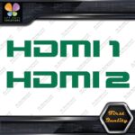 HDMI 1 and 2 Set Without Arrows Ports Muffler Exhaust JDM Decals Stickers Vinyl - Image 15