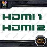 HDMI 1 and 2 Set Without Arrows Ports Muffler Exhaust JDM Decals Stickers Vinyl - Image 16