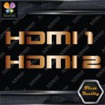 HDMI 1 and 2 Set Without Arrows Ports Muffler Exhaust JDM Decals Stickers Vinyl - Image 19