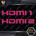 HDMI 1 and 2 Set Without Arrows Ports Muffler Exhaust JDM Decals Stickers Vinyl - Image 20