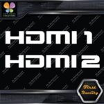 HDMI 1 and 2 Set Without Arrows Ports Muffler Exhaust JDM Decals Stickers Vinyl - Image 3