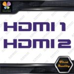 HDMI 1 and 2 Set Without Arrows Ports Muffler Exhaust JDM Decals Stickers Vinyl - Image 22