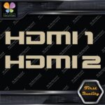 HDMI 1 and 2 Set Without Arrows Ports Muffler Exhaust JDM Decals Stickers Vinyl - Image 23