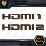 HDMI 1 and 2 Set Without Arrows Ports Muffler Exhaust JDM Decals Stickers Vinyl - Image 24