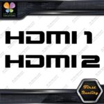 HDMI 1 and 2 Set Without Arrows Ports Muffler Exhaust JDM Decals Stickers Vinyl - Image 4