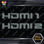 HDMI 1 and 2 Set Without Arrows Ports Muffler Exhaust JDM Decals Stickers Vinyl - Image 5