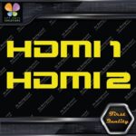 HDMI 1 and 2 Set Without Arrows Ports Muffler Exhaust JDM Decals Stickers Vinyl - Image 6