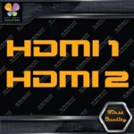 HDMI 1 and 2 Set Without Arrows Ports Muffler Exhaust JDM Decals Stickers Vinyl - Image 7