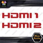 HDMI 1 and 2 Set Without Arrows Ports Muffler Exhaust JDM Decals Stickers Vinyl - Image 8