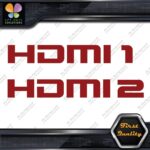 HDMI 1 and 2 Set Without Arrows Ports Muffler Exhaust JDM Decals Stickers Vinyl - Image 9