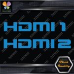 HDMI 1 and 2 Set Without Arrows Ports Muffler Exhaust JDM Decals Stickers Vinyl - Image 10