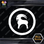 Compatible Backcountry Goat Circle Sports Clothing Apparel Vinyl Decals Stickers - Image 7