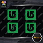 Compatible Burton Snowboards Logo Pack of 4 MINI SIZE Decals Stickers Vinyl - Image 14
