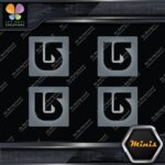 Compatible Burton Snowboards Logo Pack of 4 MINI SIZE Decals Stickers Vinyl - Image 18