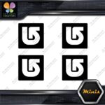 Compatible Burton Snowboards Logo Pack of 4 MINI SIZE Decals Stickers Vinyl - Image 3