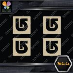 Compatible Burton Snowboards Logo Pack of 4 MINI SIZE Decals Stickers Vinyl - Image 23