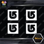 Compatible Burton Snowboards Logo Pack of 4 MINI SIZE Decals Stickers Vinyl - Image 4