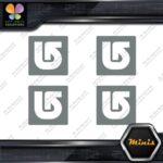 Compatible Burton Snowboards Logo Pack of 4 MINI SIZE Decals Stickers Vinyl - Image 5
