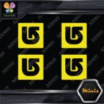 Compatible Burton Snowboards Logo Pack of 4 MINI SIZE Decals Stickers Vinyl - Image 6