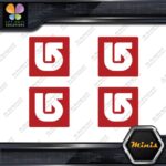Compatible Burton Snowboards Logo Pack of 4 MINI SIZE Decals Stickers Vinyl - Image 8