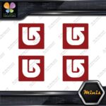 Compatible Burton Snowboards Logo Pack of 4 MINI SIZE Decals Stickers Vinyl - Image 9