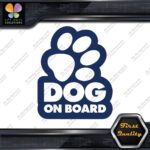 Dog On Board Paw Print Hollow Dogs Animal Love Sign Decals Stickers Vinyl - Image 12