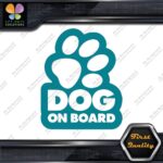 Dog On Board Paw Print Hollow Dogs Animal Love Sign Decals Stickers Vinyl - Image 13