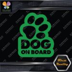 Dog On Board Paw Print Hollow Dogs Animal Love Sign Decals Stickers Vinyl - Image 14