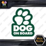 Dog On Board Paw Print Hollow Dogs Animal Love Sign Decals Stickers Vinyl - Image 16