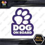 Dog On Board Paw Print Hollow Dogs Animal Love Sign Decals Stickers Vinyl - Image 22