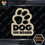 Dog On Board Paw Print Hollow Dogs Animal Love Sign Decals Stickers Vinyl - Image 23