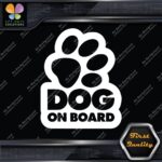 Dog On Board Paw Print Hollow Dogs Animal Love Sign Decals Stickers Vinyl - Image 4