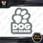 Dog On Board Paw Print Hollow Dogs Animal Love Sign Decals Stickers Vinyl - Image 5