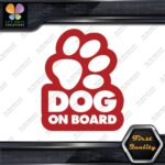 Dog On Board Paw Print Hollow Dogs Animal Love Sign Decals Stickers Vinyl - Image 8