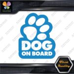 Dog On Board Paw Print Hollow Dogs Animal Love Sign Decals Stickers Vinyl - Image 10