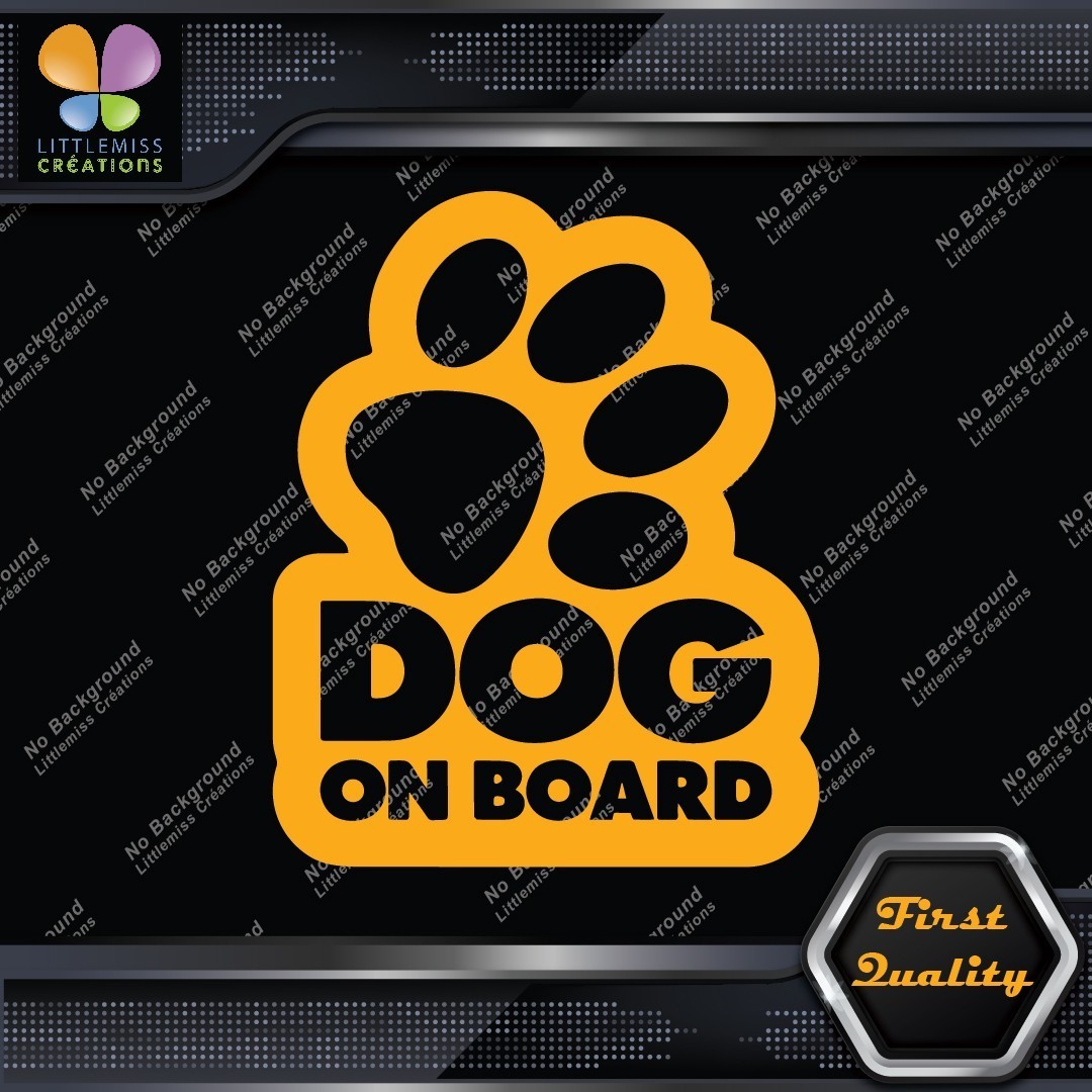Dog On Board Paw Print Hollow Dogs Animal Love Sign Decals Stickers Vinyl 277432524169 Dog On Board Paw Print Hollow Dogs Animal Love Sign Decals Stickers Vinyl - Image 1