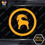 Compatible Backcountry Goat Circle Sports Clothing Apparel Vinyl Decals Stickers - Image 27